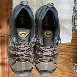 Keen Gray and Blue Men's Hiking Shoes